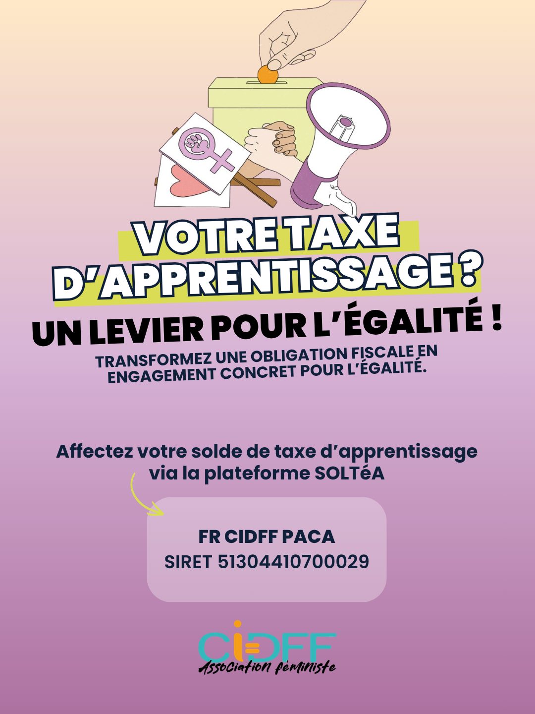 Taxe apprentissage CIDFF PACA